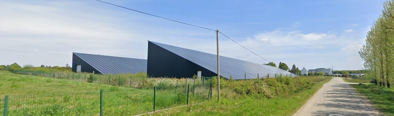 Centrale photovoltaïque de 1 MW développée par EDER à Plumelin.